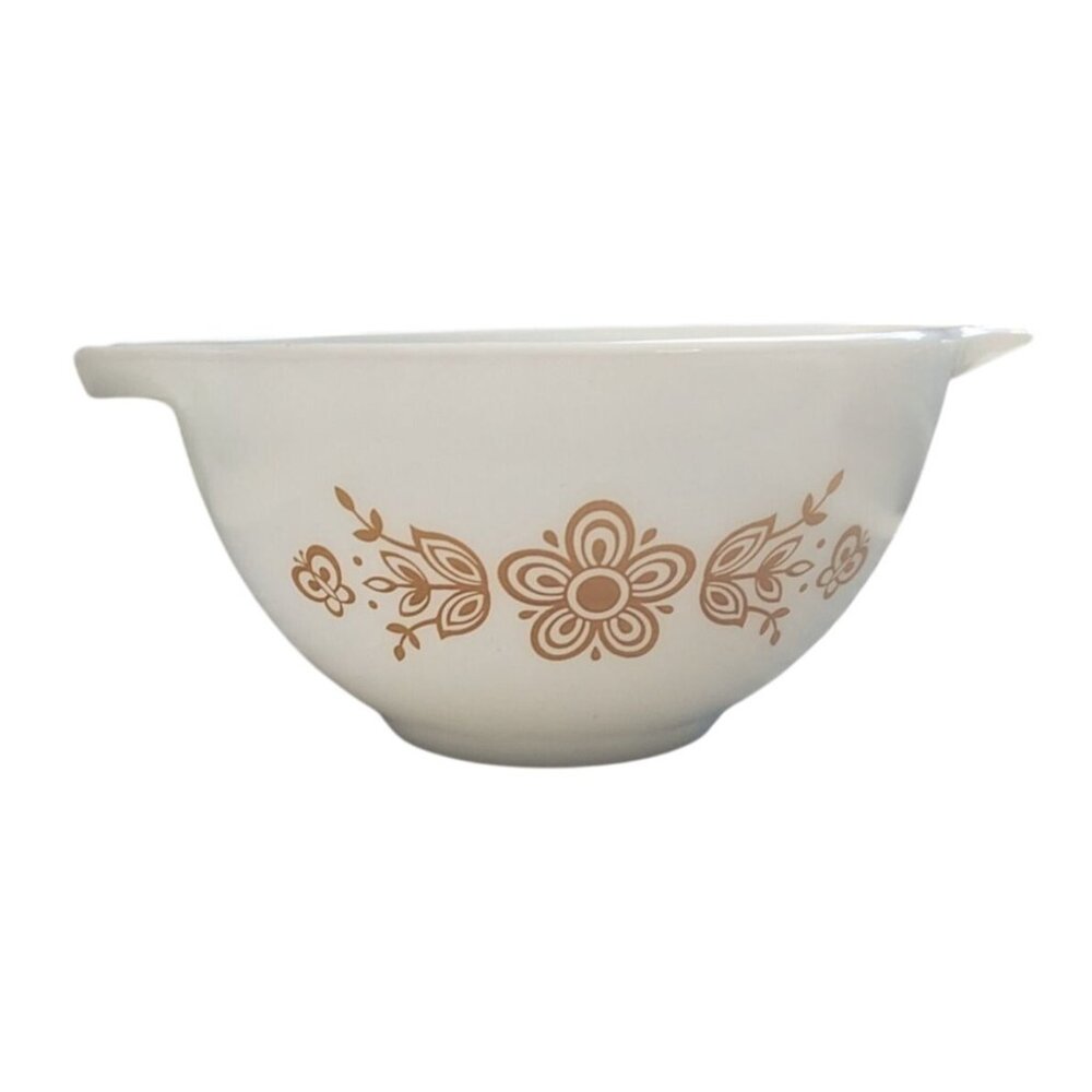 Pyrex Butterfly Gold Cinderella glass Bowl 441 1-1/5 PT coffee Mug D handle - Picture 2 of 16